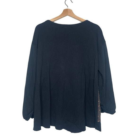 Sanctuary Anthropologie Leopard Print Long Sleeve Sweater Top - Medium - Picture 6 of 11